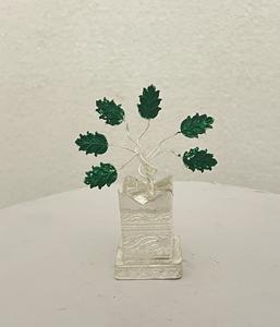 งานฝีมือแกะสลักลายโลหะ ทาสี ต้นทูลซี ของตกแต่งสำหรับบูชาในวัด ของขวัญตอบแทน ของตกแต่งบ้าน ของประดับโต๊ะทำงาน - Product Image 3