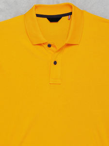 เสื้อยืดโปโลสำหรับผู้ชายเสื้อกอล์ฟผ้าคอตตอนกันตกป้องกันการหดตัวคอเสื้อพับ100% - Product Image 4