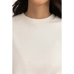 Camiseta Informal de Corte Regular para Mujer WM-KTP-WS25-106, Cómoda para Uso Diario, Transpirable, 100% Algodón, Manga Corta, Prenda de Moda OEM - Product Image 2