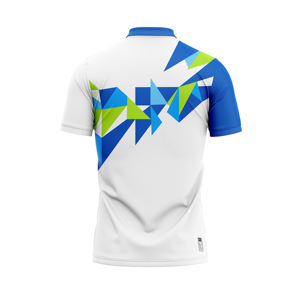 Polo en polyester extensible dans les quatre sens imprimé de logo personnalisé sans couture pour hommes vêtements de sport de tennis et de pickleball à séchage rapide ODM OEM - Product Image 4