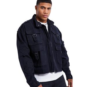 Nouvelle arrivée, veste multi-poches, streetwear, tendance, coupe classique, matière chaude pour l'hiver, vêtements décontractés, vestes pour hommes simples - Product Image 2