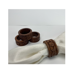 Nuevo anillo de servilleta de madera con estilo, utensilios de cocina, superventas, hecho a mano, mesa increíble, decorar, anillo de servilleta de madera - Product Image 3