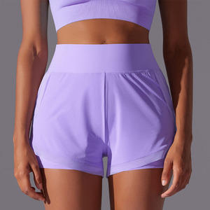 Pantalones cortos de Yoga de cintura alta para mujer, pantalones cortos de motorista ajustados de verano suaves y transpirables, atuendo deportivo, pantalones cortos de Fitness para gimnasio para mujer - Product Image 2