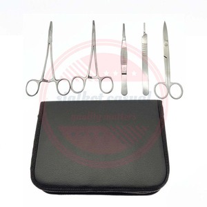 Kits de dissection outils chirurgicaux 5 pc ensemble pince à épiler ciseaux de fonctionnement pince scalpel trousse à outils - Product Image 5