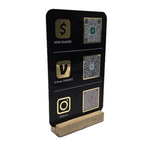 2025 Affichage élégant de code QR de médias sociaux en acrylique pour le marketing en magasin - Product Image 2