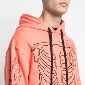 Sweat à Capuche Homme Séchage Rapide Unique 3D Street Wear Logo Imprimé Personnalisé Broderie Hiver Polyester/Coton Polaire Teint Uni - Product Image 5