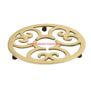 High Quality Modern Shape Aluminium Trivet Set Heat Resistant Metal Pot Stand & Table Protector For Hot Dishes & Pans - Product Image 6