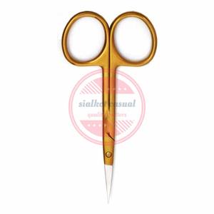 Tijeras curvas para cutículas, tijeras de manicura de acero inoxidable, tijeras curvas rectas extra puntiagudas - Product Image 3