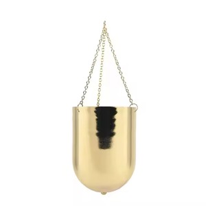 Diseño excepcional, jarrones y macetas de flores de Metal pulido dorado brillante, buena calidad, decoración del hogar y suministros de decoración de habitaciones, artículos - Product Image 5