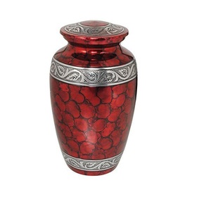 Urna para adultos de aluminio de gran capacidad con acabado decorativo, perfecta para guardar cenizas con amor y honor eterno para siempre - Product Image 1