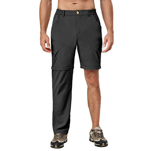 Pantalon convertible pour homme de haute qualité, tissu confortable et à séchage rapide, parfait pour le camping, les voyages et les occasions décontractées. - Product Image 1