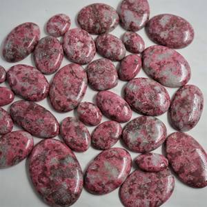 Cabochon ovale en thulite naturelle de haute qualité 2026, cristal de qualité supérieure pour la lithothérapie et la fabrication de bijoux (colliers, pendentifs) - Product Image 2