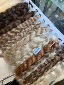 Super double drawn Vietnamese Remy Bulk Hair in Straight Wavy and Body Wavy Color #1 #4 to #<b>PLA</b> Full Length 50cm to 70cm - Product Image 6
