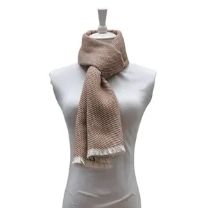 BLEU PHOENIX femmes foulards 70% laine 30% polyester mode sergé chevrons nouveau design à la mode cils hiver