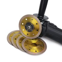 Disque de scie diamantée turbo industriel OEM soudé au laser et pressé à chaud de 105 mm à 300 mm pour la découpe du granit et du béton