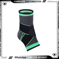 Manchon de compression plantaire pour soccer et basketball, protection de la cheville, chaussette de pied, bandeau de cheville, personnalisation
