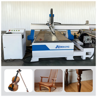 Routeur CNC à 4 axes pour le bois 1325 1530 avec commande Mach3/Syntec/DSP, broche simple, tête pivotante à 180 degrés
