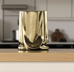 แจกันโลหะสีทองทำด้วยมือสั่งทำได้งานปาร์ตี้งานแต่งงานงานตกแต่งบ้าน - Product Image 4