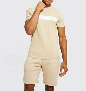 Novedades 2025, conjuntos de dos piezas a la moda, conjuntos de pantalones cortos en blanco para hombre, conjuntos de pantalones cortos de verano para hombre a la venta - Product Image 4