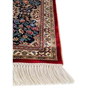 Tapis en soie noué à la main Gulmarg Ivory Pae-5003, tapis rectangulaire moderne à motifs floraux, viscose, polyester, nylon, tufté, imprimé, décoration intérieure - Product Image 4