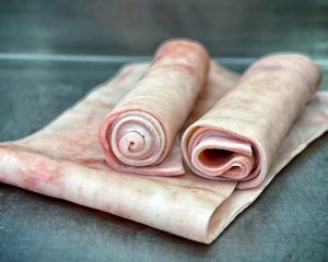 थोक iqf जमे हुए पोर्क पेट बैक वसा की पतली परत के साथ वसा काटने की पतली परत - Product Image 4