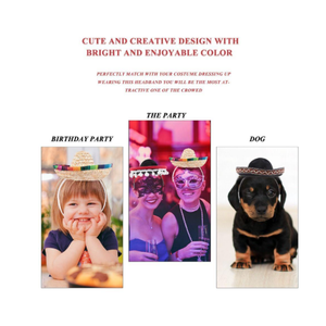 Tiny 14cm Sombrero Straw <b>Hat</b> Customizable Size for Beach Outdoor <b>Parties</b> and <b>Festivals</b>-Wholesale Sombrero Straw <b>hat</b> - Product Image 3