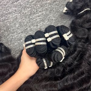 Paquete de cabello crudo birmano con tupé de cabello negro crudo estilo Jerry Curl para mujeres negras - Product Image 4