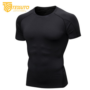 Men's Lightweight Quick Dry Breathable <b>Compression</b> T-Shirt for Gym Sports Yoga Fitness Summer <b>Short</b> Sleeve Active Wear - Product Image 1