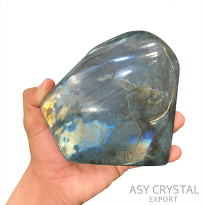 Labradorite en vrac sculpté pierre polie Reiki énergie de guérison cristal Feng Shui décor à la maison spécimen d'affichage naturel - Product Image 1