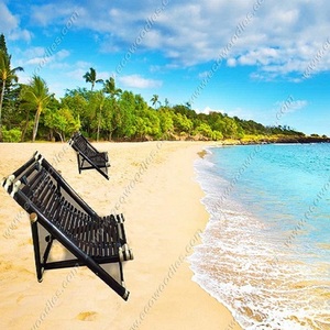 Nuevo estilo al aire libre Hotel piscina lado bambú tumbona mimbre salón ecológico Flexible bambú Silla de playa al aire libre tumbona - Product Image 1