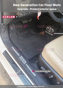 Alfombrillas de Coche de Cuero Nappa Suave ODM al por Mayor, Accesorios de Lujo para Automóviles, Alfombrillas Personalizadas para Toyota Altis, Juego Completo - Product Image 3