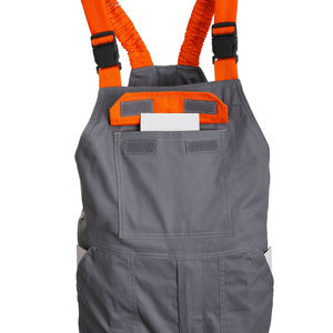 Unisex 100% Cotton CE Certified Windproof Safety <b>Bib</b> Pants Needle Detection Multi-Pocket Design Custom Logo Option High Quality - Product Image 5