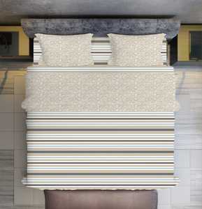 Drap plat Blossom King-Size 3 pièces ensemble avec 2 taies d'oreiller tissu imprimé résistant à la décoloration pour hôtel et hôpital chambre élégance - Product Image 5