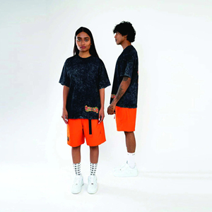 เสื้อยืดฮิปฮอปสำหรับผู้ชายเสื้อแขนสั้นทรงหลวมพิมพ์ลายผ้าฝ้ายออกแบบได้ตามต้องการ - Product Image 4