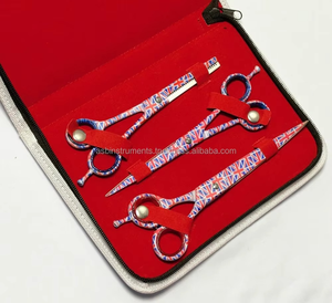 Juego de Tijeras Profesionales para Cejas de 7.5 Pulgadas con Punta Inclinada, Ecológicas, con Logotipo Personalizado, Acero Inoxidable Japonés de Alta Calidad - Product Image 2