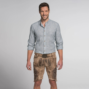 Antique New High Quality <b>Men's</b> Bavarian Lederhosen Solid Pattern Oktoberfest Carnival Suspender <b>Shorts</b> with Vintage Decoration - Product Image 6