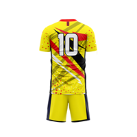 Prix de gros – Tenues de football pour adultes 100 % polyester, respirantes, séchage rapide, personnalisables avec nom/numéro d'équipe, sublimées