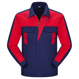 Ropa de Trabajo de Algodón Bicolor para Hombre y Mujer, Trajes de Soldadura Transpirables para Fábrica, Taller y Reparación Mecánica - Product Image 1