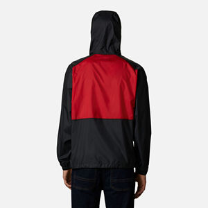 Veste coupe-vent légère à capuche pour homme, en toile, respirante, résistante à l'eau, pour le sport, avec logo sur le devant - Product Image 6