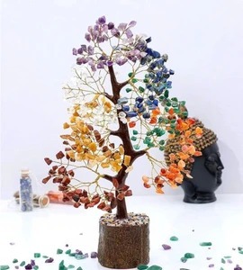 ต้นบอนไซประดับพลอยคริสตัลทำมือสำหรับการทำสมาธิบำบัดพลังงาน - Product Image 4