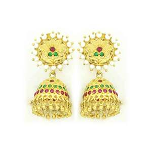 Conjunto de Collar y Aretes Cortos de Latón Chapado en Oro de 14K, 18K y 24K para Mujer, Diseño Floral, Joyería de Moda para Bodas - Product Image 5