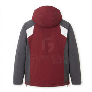 Veste de ski professionnelle à capuche pour homme, hiver, snowboard, extérieur, imperméable, respirante, séchage rapide, légère, nylon, polyester, devant - Product Image 3