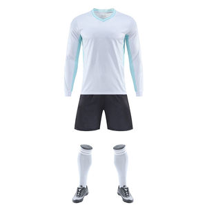 2025-26 Wholesale Red Half Sleeve V-neck 100% Polyester Soccer Jersey with Custom Team Name Single <b>Football</b> Uniform - Product Image 4