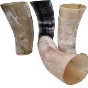 Tasses de corne à boire Viking en corne naturelle/taille de personnalisation de tasse courte en verre et meilleur avec disponible - Product Image 3