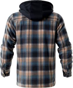2025 camisas de franela forradas de lana con estampado a cuadros para hombre de invierno chaqueta elegante para senderismo Camping y uso diario - Product Image 3