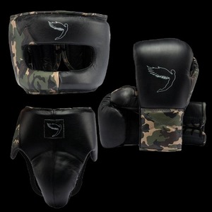 Set de Boxeo Personalizado de Fábrica: Guantes de Cuero Profesionales, Protector de Cabeza y Protector Inguinal, los Más Vendidos - Product Image 1