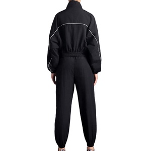 Ensemble décontracté 2 pièces pour femme : Haut zippé et pantalon à taille élastique – Coupe-vent 2 pièces de haute qualité MADE BY HS 2026 - Product Image 5