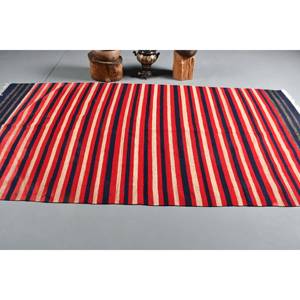 พรมตุรกีโบราณแบบทันสมัยขนาด4.7x9.8ฟุตพรมขนแกะสีแดงน้ำเงินแบบคลาสสิกพรมปูพื้นขนาด10มม. - Product Image 2