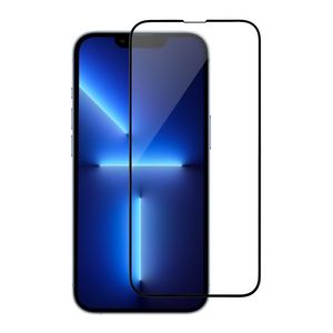 กระจกนิรภัย0.4มม. ป้องกันหน้าจอกระจกนิรภัยสำหรับ iPhone 16 15 14 13 PRO MAX กาวเต็มรูปแบบทนทานสูง5X ๆครั้ง - Product Image 1