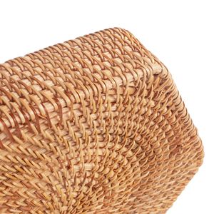 Nouvelles versions vente en gros écologique naturel rond service rotin panier décor stockage fruits à la main rotin plateau - Product Image 3